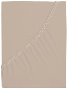 Cearșaf de pat 4Home Mako jersey cafea, 90 x 200 cm