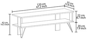 Masă TV/Dulap Dual (alb). 1107984