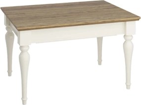 Masuta lemn masiv crem de Cafea Provence Extensibila /72cm -Natur, 90 × 60 × 52,5 cm
