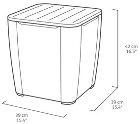 Set mobilier de grădină Iowa Balcon cu masă Luzon, grafit
