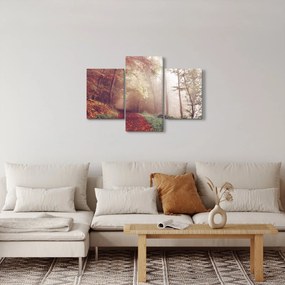 Tablou - Plimbarea de toamnă prin pădure (90x60 cm)