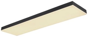Plafoniera LED dimabil cu telecomanda design modern Doro negru 80x20cm