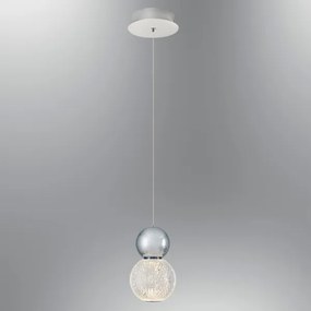 Lustră suspendată pe cablu CREMONA LED/5W/230V 3000K crom mat