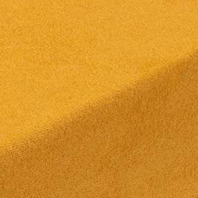 decoDoma Cearşaf cu elastic frotir EXCLUSIVE muştar set 2 buc 90 x 200 cm