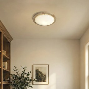 Plafonieră clasică naturală cu sticlă albă - Mesiac