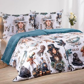 decoDoma Lenjerie de pat Dual Feel STEAMPUNK
