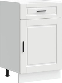 vidaXL Dulap de bază de bucătărie „Porto” din lemn prelucrat alb