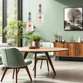 Lustră LED pe cablu ARTE LED/12W/230V d. 16 cm alamă