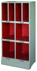 Biblioteca, verde, din lemn masiv cu aspect clasic, small, Chicago