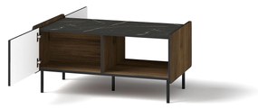 Masă de cafea Phelan P11 (Nuc warmia + Negru). 1062541