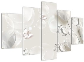 Tablou - Lalele între bule (150x105 cm)