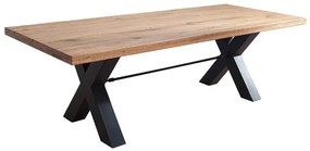 Masa dining Thor cu blat din lemn masiv de stejar 240 cm