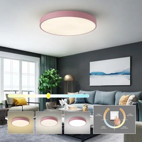 Brilagi - Plafonieră LED POOL, 60 W, 230 V, 3000/4000/6000 K, 60 cm, roz