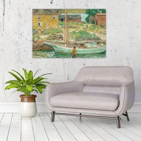 Tablou - Childe Hassam, Oyster Sloop, Cos Cob, reproducere (90x60 cm)