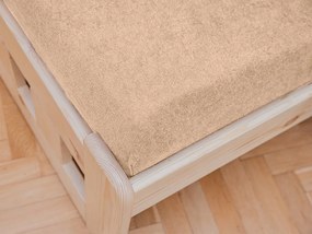 Cearsaf Frotir pentru patut copii cu elastic Caisa 60x120 cm