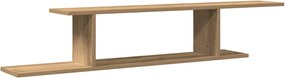 vidaXL Raft TV montat pe perete stejar artizanal 125x18x23 cm lemn