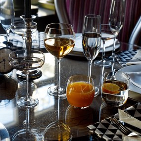 Pahare de cocktail, set de 6, 250 ml, maro închis fumuriu, LILO TIP 3