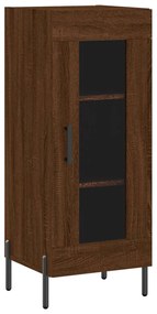 828811 vidaXL Servantă, stejar maro, 34,5x34x90 cm, lemn compozit