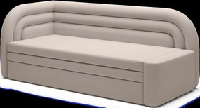 Canapea extensibila brat stanga 3 locuri, ELTAP, Fabillo, 223x86x80 cm, lemn/poliester, bej