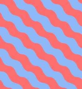 Tapet Polka Stripe, Red &amp; Blue, Rebel Walls