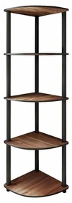 Raft Corner Walnut, 5 etajere, L