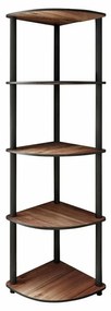 Raft Corner Walnut, 5 etajere, L