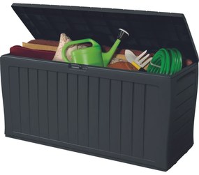 Keter Cutie de depozitare pentru grădină cu scaunMarvel plus antracit, 270 l, 116 x 57 x 45 cm
