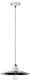 Lustra, Pendul design retro realizata manual B&amp;W, diametru 25cm