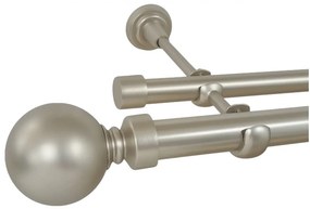 Galerie fara inele KULA BALL - 25/19 - crom mat (Alege marime: 280 cm)