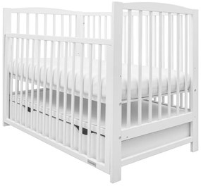 Pătuț pentru copii New Baby Lilly cu sertar, alb