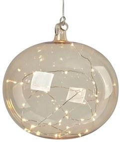 Decorațiune luminoasă de Crăciun portocalie suspendată ø 18 cm Lina – Markslöjd