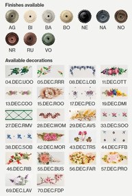 Pendul design clasic cu decor ceramic realizat manual FERRARA