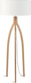 Lampadar cu trepied, realizat din materiale naturale, durabile si ecologice, Annapurna alb