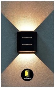 Aplică LED de exterior LIPPA LED/6W/230V IP54 neagră Rabalux 7319