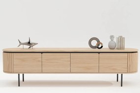 Comoda TV cu furnir de stejar ATELIER 200cm