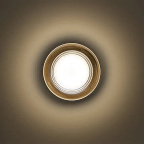 Ideal Lux - Plafonieră LED pentru baie LOLLY 1xGX53/9W/230V Ø10,5 cm auriu/fumuriu
