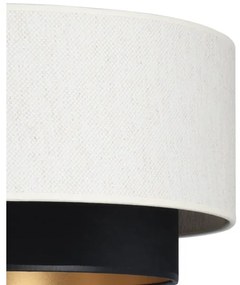 Lustră suspendată pe cablu NATIA 1xE27/60W/230V alb/negru