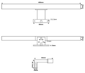 Aplică LED pentru oglindă de baie Top Light OREGON LED/7W/230V 40 cm IP44