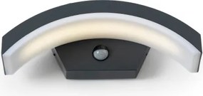 Aplică LED de exterior cu senzor Brilagi ARCELO LED/8W/230V IP54