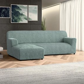 Huse bielastice COSTINA mentă canapea cu otoman stânga (l. 170 - 300 cm)