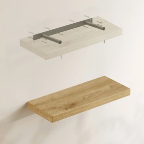 Polita de perete plutitoare GROVE 60x20 cm, stejar artisan