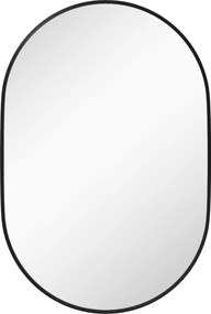HOMCOM Oglindă pentru Baie cu Ramă din Aluminiu, 40x70 cm, Negru | Aosom Romania