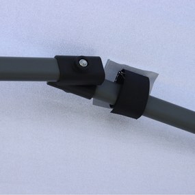 Outsunny Tonelă de grădină 2,5 x 2,5 m barnum pliabil Pop-up înălțime reglabilă pe 4 nivele material Oxford anti UV50+ cadru din oțel sac de transport inclus alb | Aosom Romania