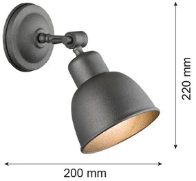 Argon 3183 - Corp de iluminat perete EUFRAT 1xE27/60W/230V