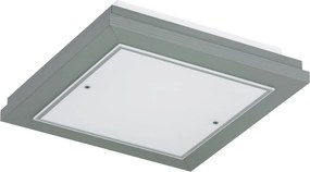 Plafoniera din lemn si sticla TABOR 32x32cm, night sage