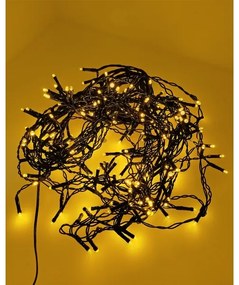 Instalație luminoasă de Crăciun LED pentru exterior 200xLED/230V 7,6 m IP44 negru