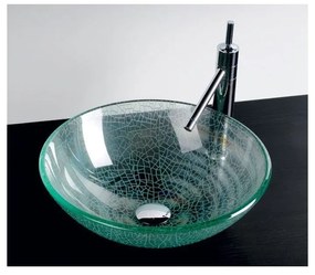 Chiuvetă rotundă din sticlă ø 42 cm Ice – Sapho