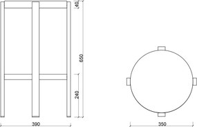 Scaun de bar gri deschis din oțel (înălțime șezut 65 cm) Doon – noo.ma