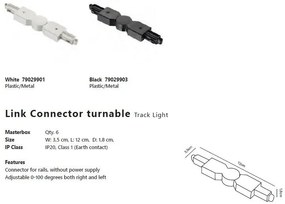 Sina monofazata alba Nordlux Link 1,8m