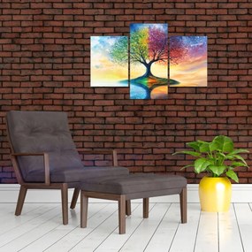 Tablou – Arbore pictat al anotimpurilor (90x60 cm)